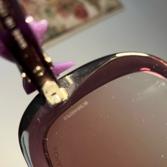 CHANEL Ribbon Coco Mark Sunglasses.  RARE!  EUC - Picture 6 of 10